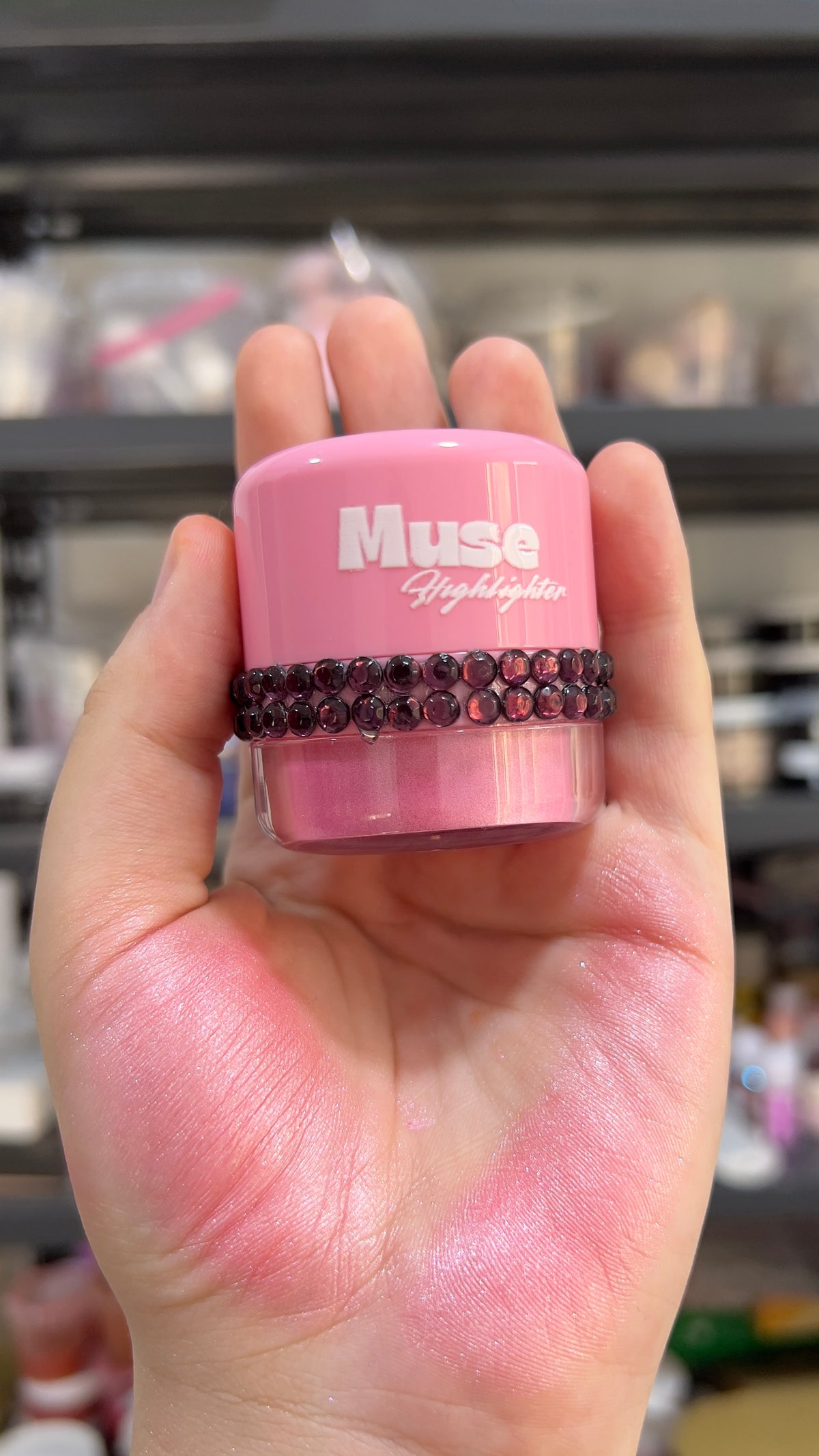 Highlighter powder | Hot pink