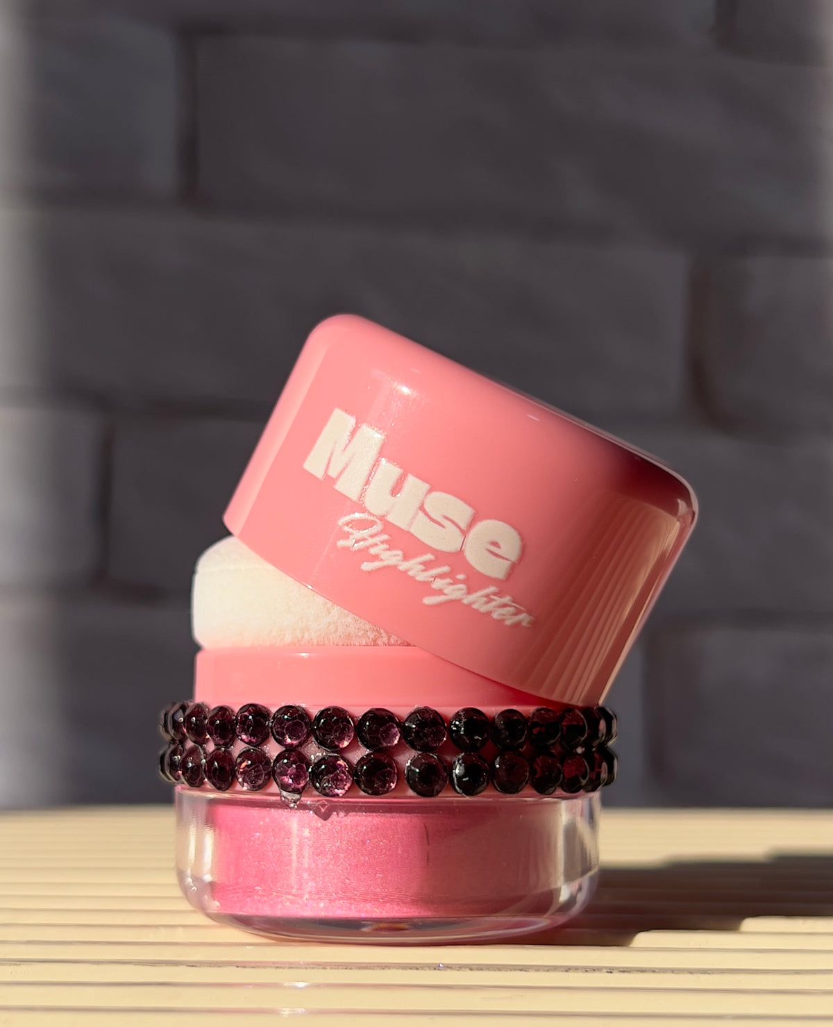 Highlighter powder | Hot pink